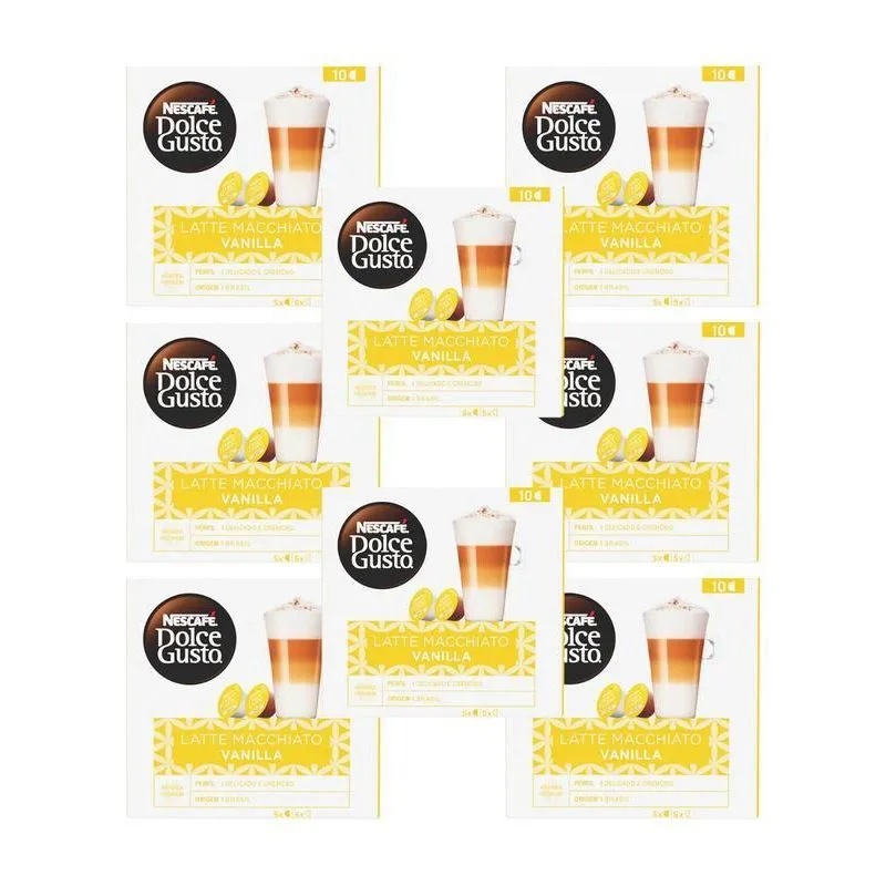 Kit 80 Cápsulas Latte Macchiatto Vanilla Dolce Gusto