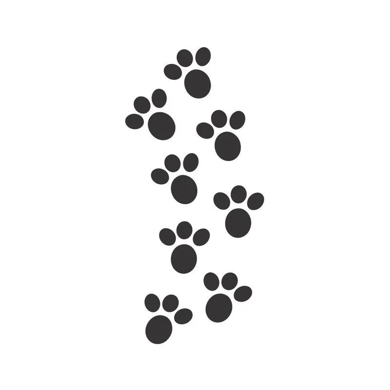 30 Patinhas Pegadas De Coelho Ovo De Páscoa 3cm Preto