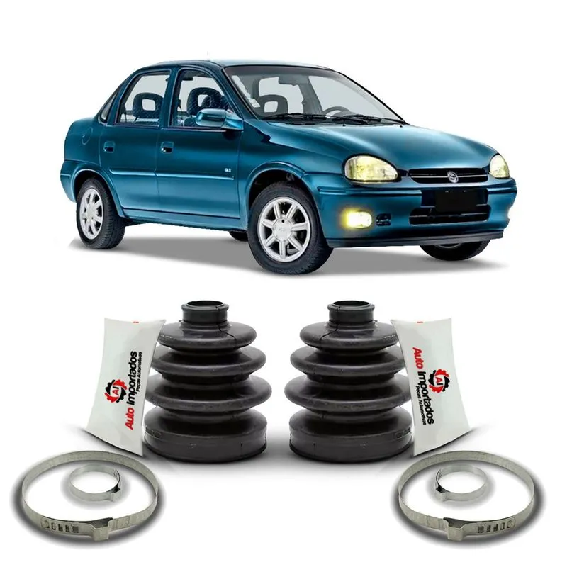 Par Kit Coifa Homocinética Lado Roda gm Corsa Classic 1997 1998 1999 2000 2001 2002 2003 2004 2005 2006 2007 2008 2009