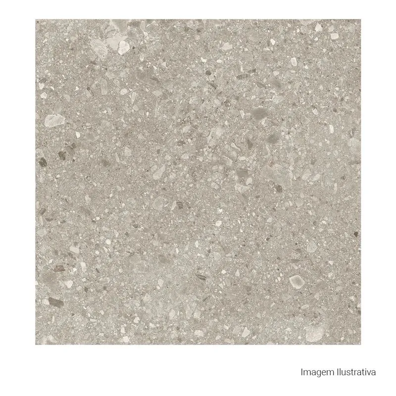 Porcelanato Pedra Natural 120X120Cm Grey Portinari Caminho Retificado - 6063430A