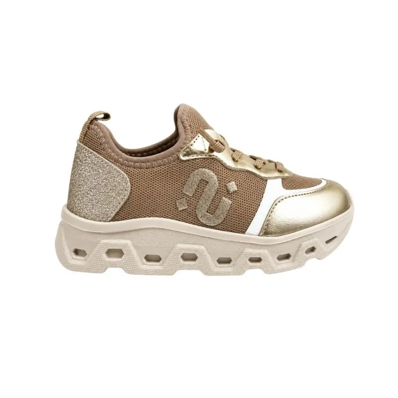 Tênis Infantil Menina Novope 73001007 Calce Fácil 29 / BEGE/OURO