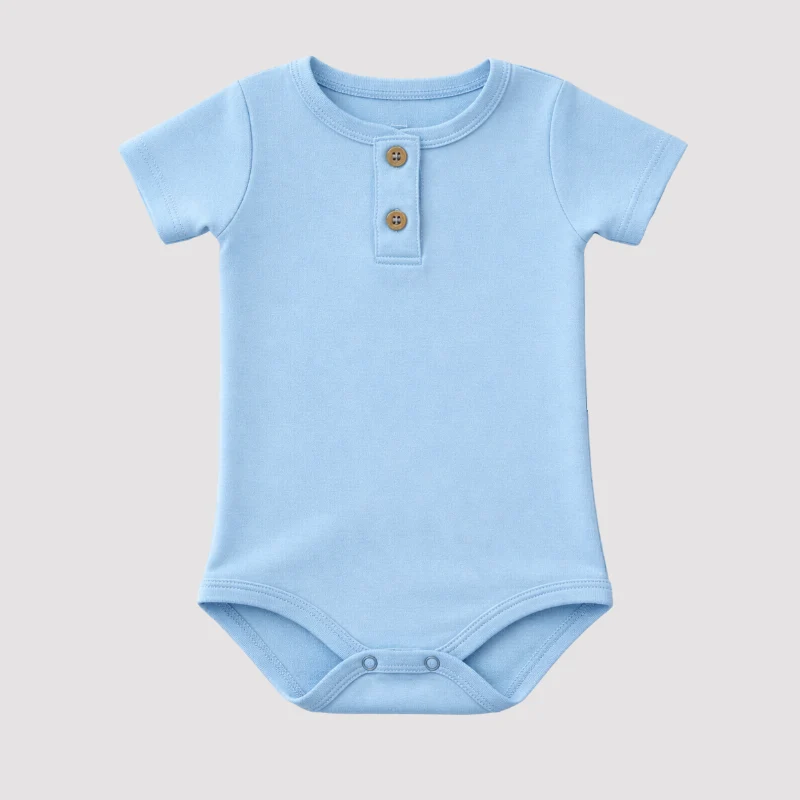 Body Bebê Algodão Leif Confort Blue 12 a 18 meses