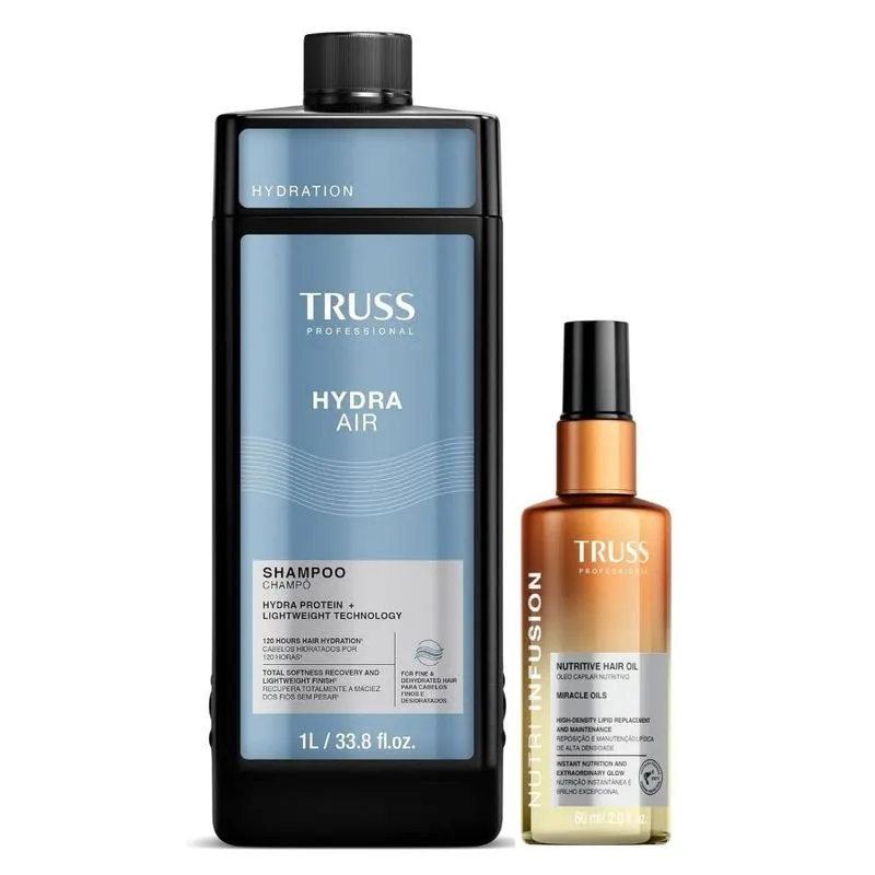 Kit Truss Hydra Air - Shampoo 1L + Nutri Infusion 60ml