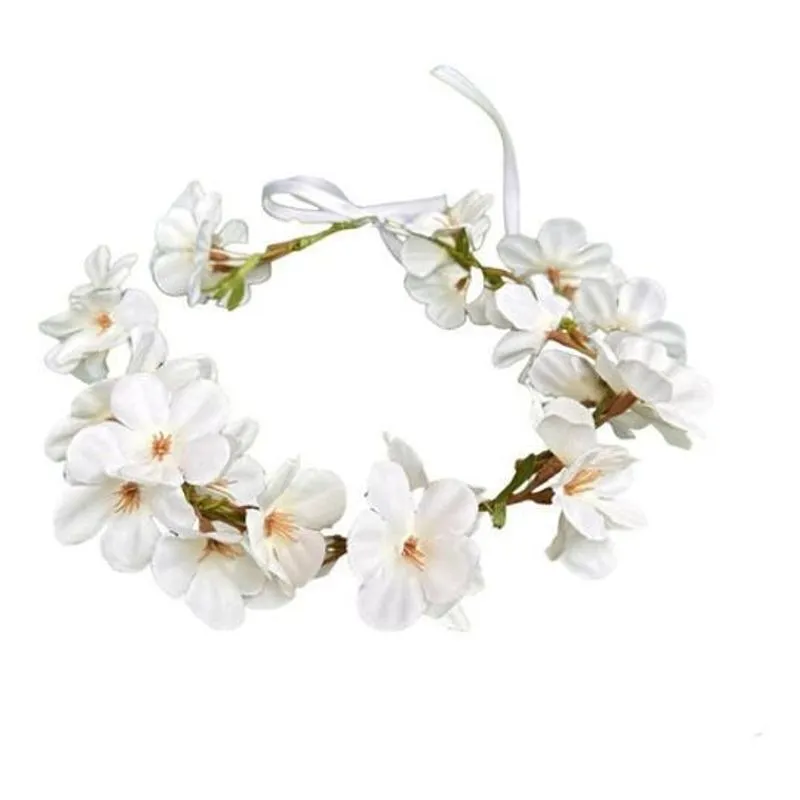 Tiara De Flores Branca Para Casamento