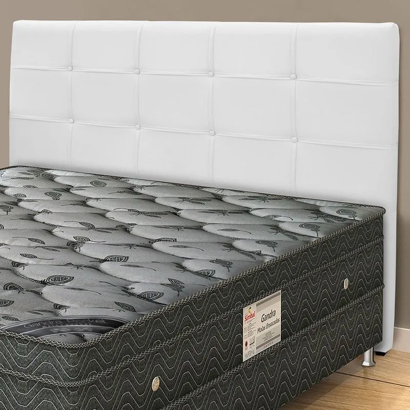Cabeceira Casal Clean Para Colchão Box 138cm Em Pvc Simbal