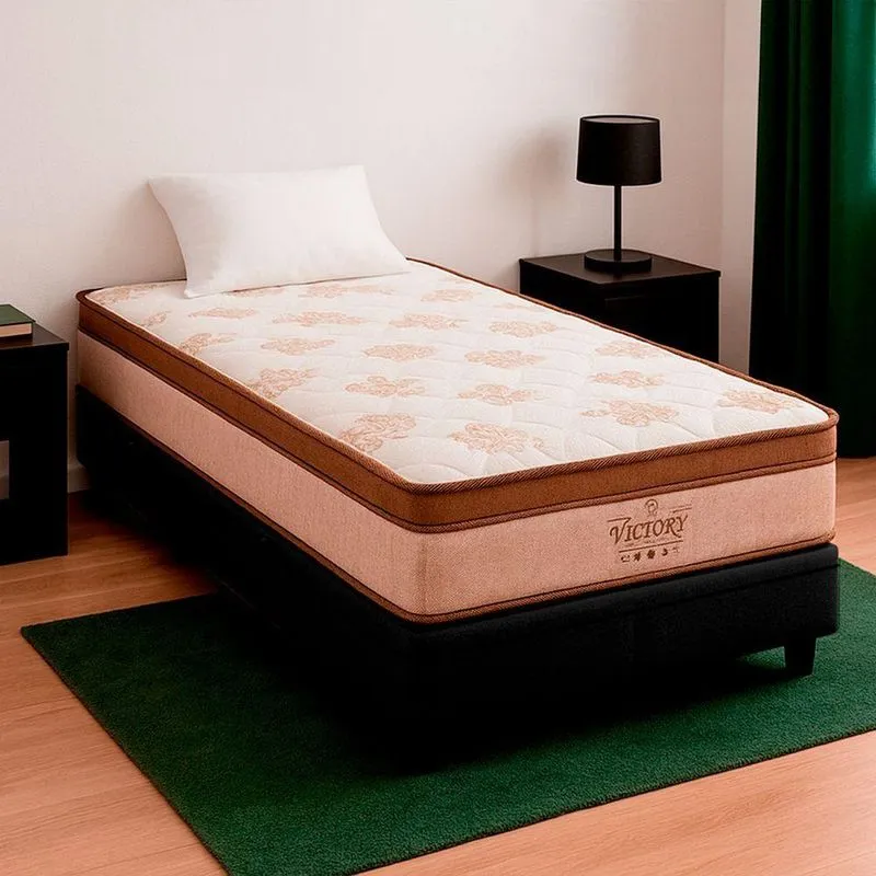 Cama Box Solteirão E Colchão Four Season Molas V-store Preto