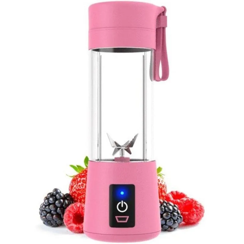 Liquidificador Portátil Shakeira Eletrica Academia Whey Rosa
