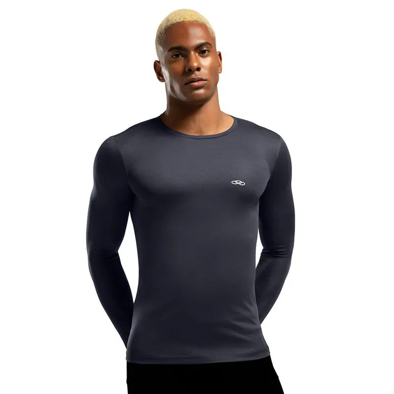 Camiseta Manga Longa Essential Olympikus Masculina M / Azul