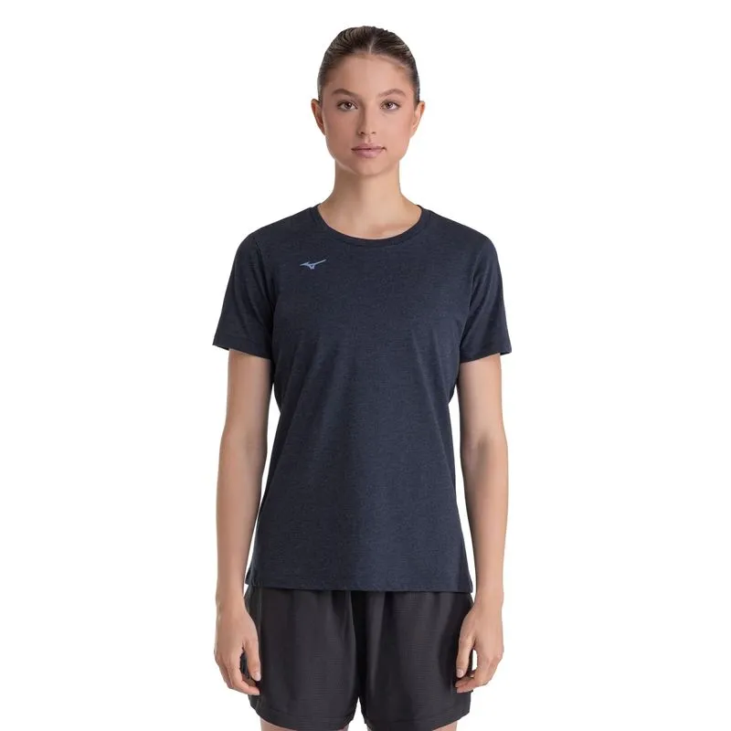 Camiseta de Treino Mizuno Lifestyle Logo Feminina P / Azul