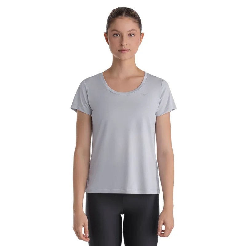 Camiseta de Corrida Mizuno Nirvana P Cinza