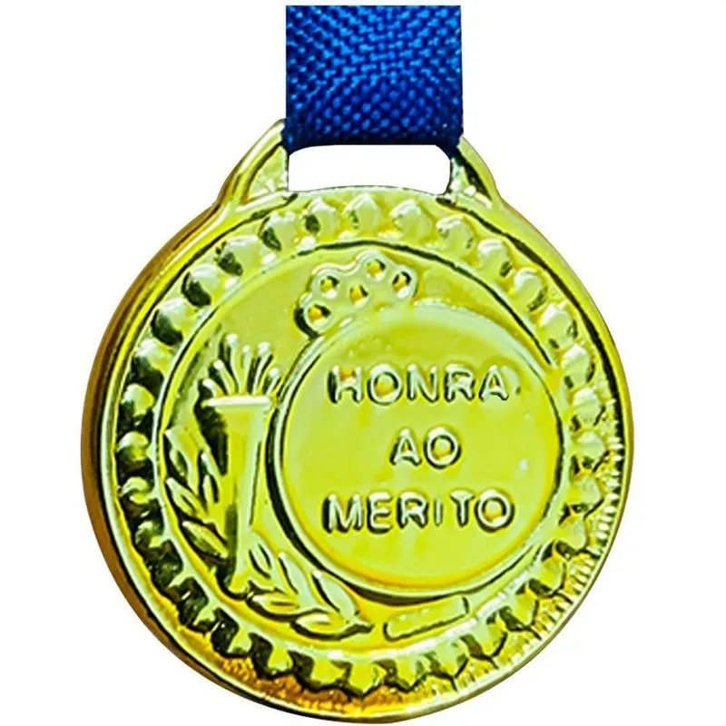 Medalha Honra Ao Mérito 2,9 Cm Ouro Prata Bronze Premiação ouro