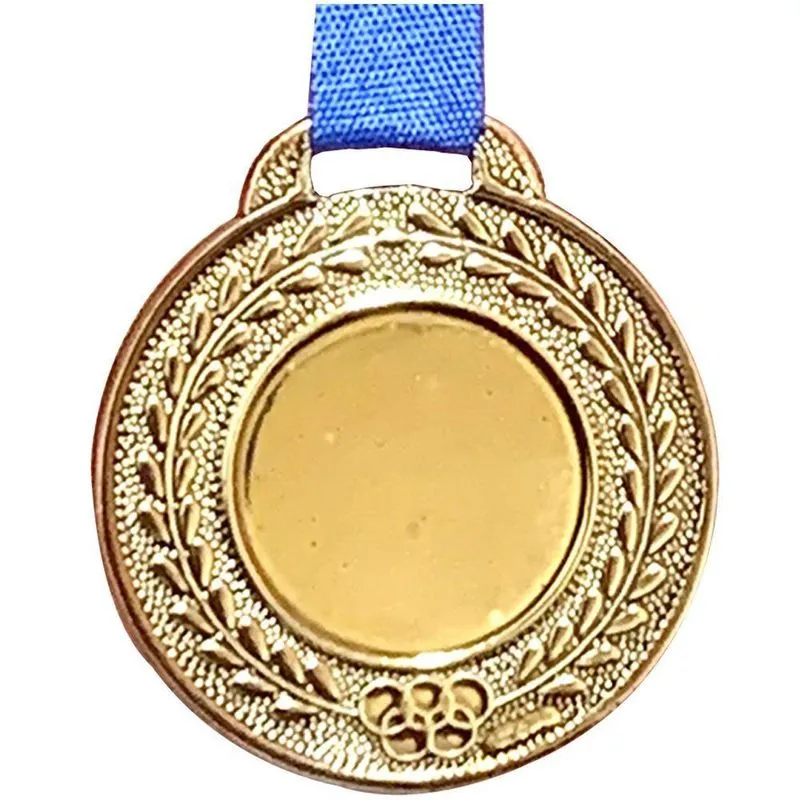 Medalha Centro Liso Personalizar 3,5cm Premiação Colegio Aço bronze