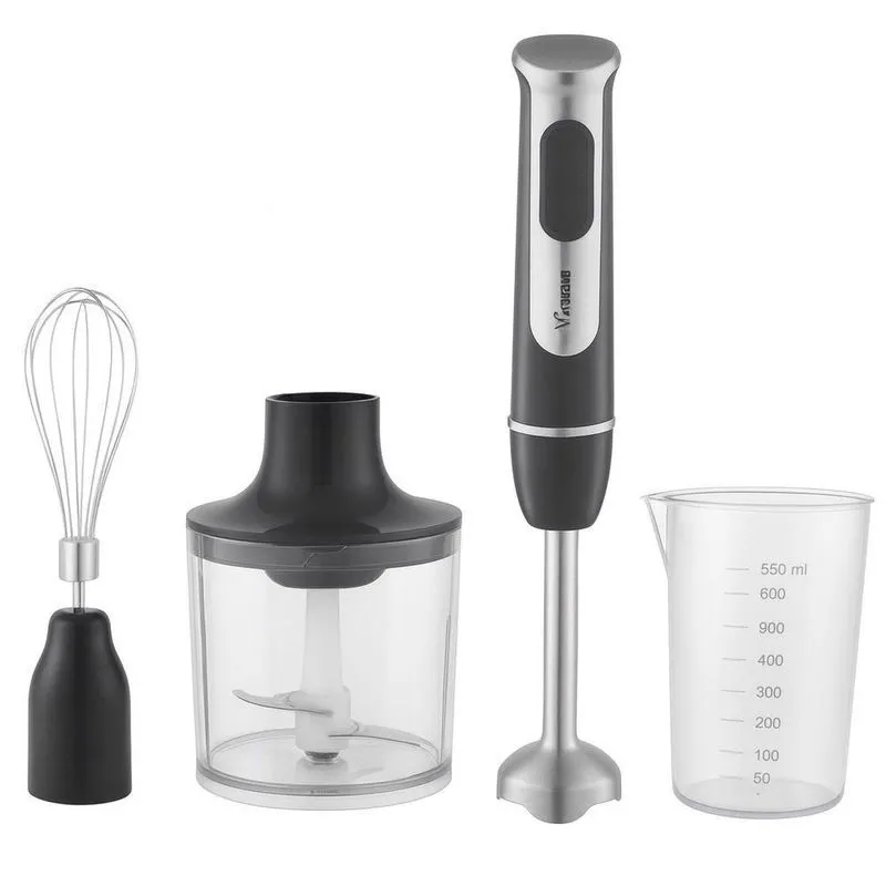 Mini Processador Triturador Misturador Mixer Batedor Fouet Tienda Online 4 Funções 600W 110V