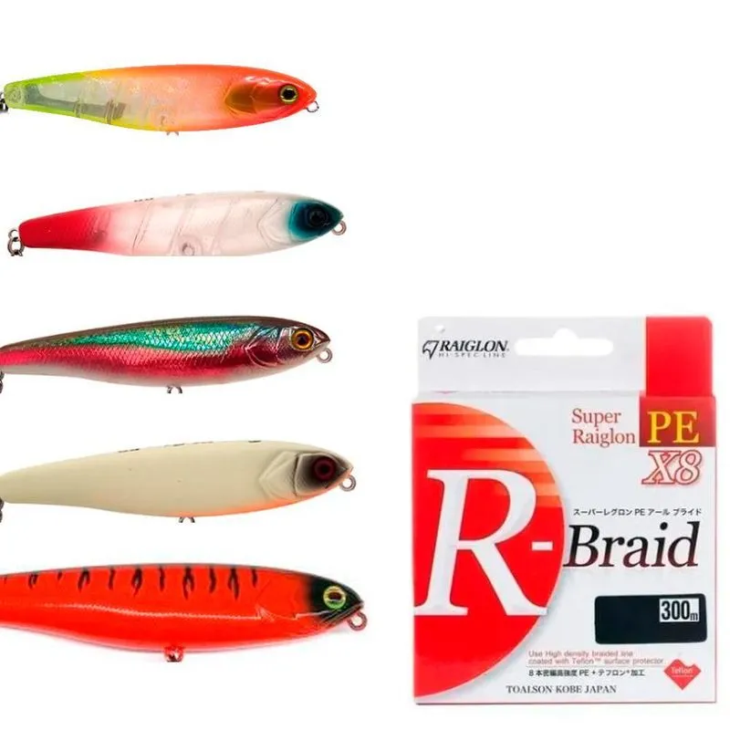 As Melhores 5 Iscas Para Robalo Jackall + Linha Raiglon