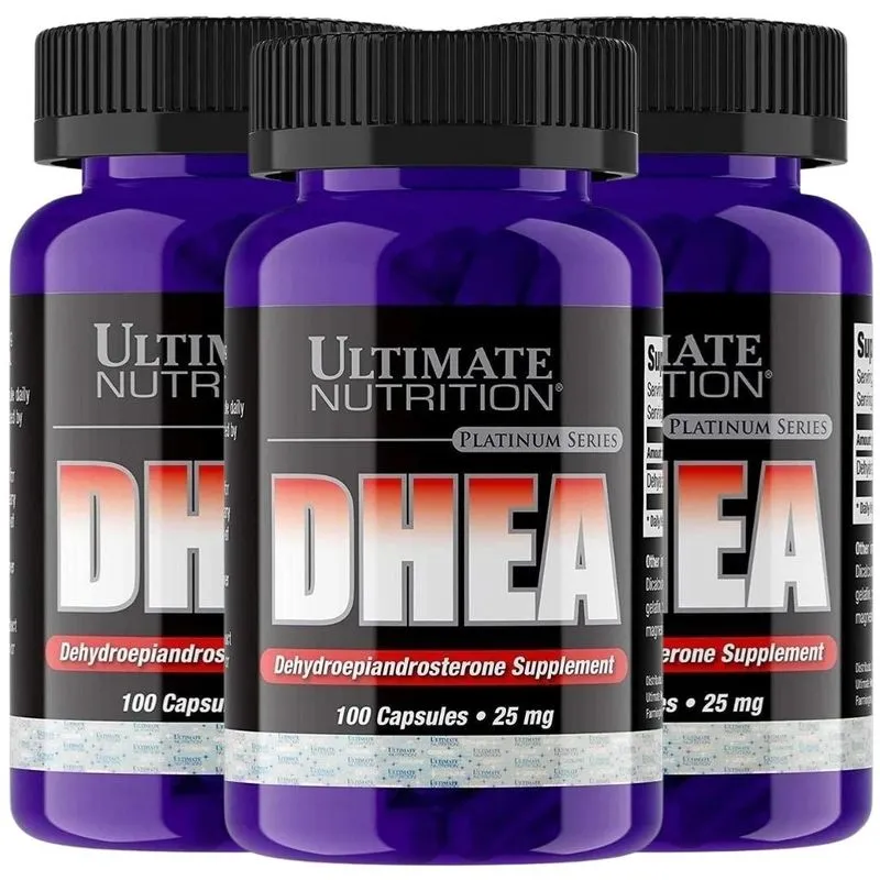 3 X Dhe 25mg Ultimate 100 Cps + Importado
