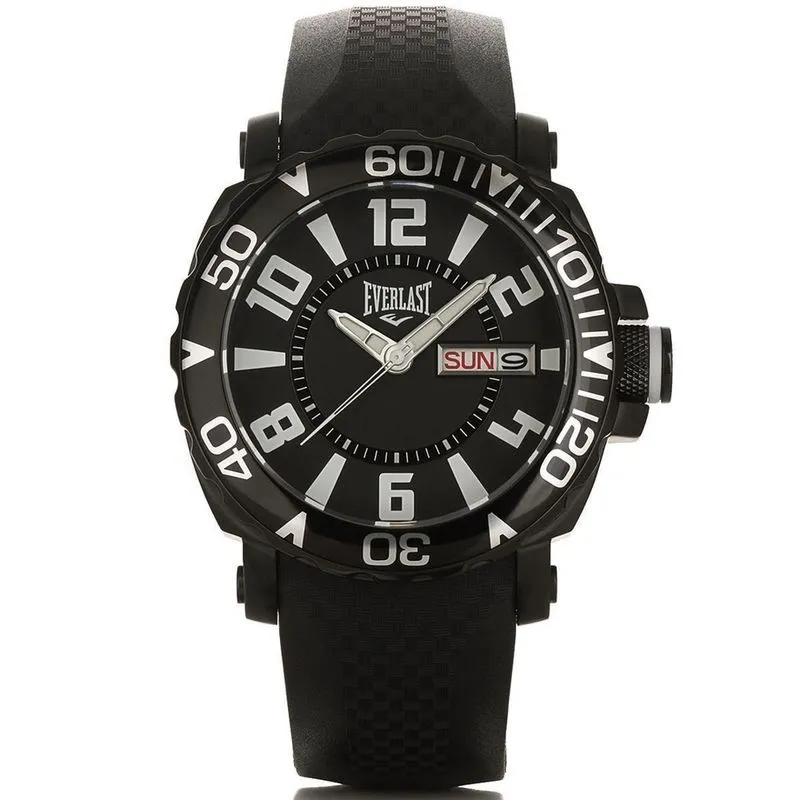 Relógio Masculino Everlast Preto à Prova D'Água 100 M E185