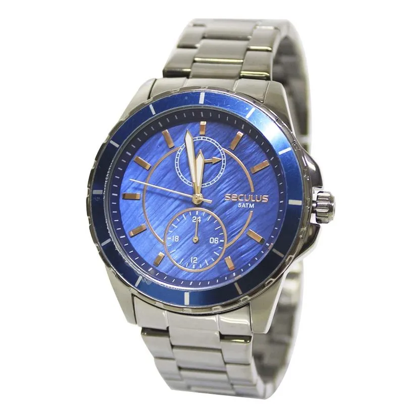 Relógio Masculino Seculus 28972LPSVSS2 - Prata