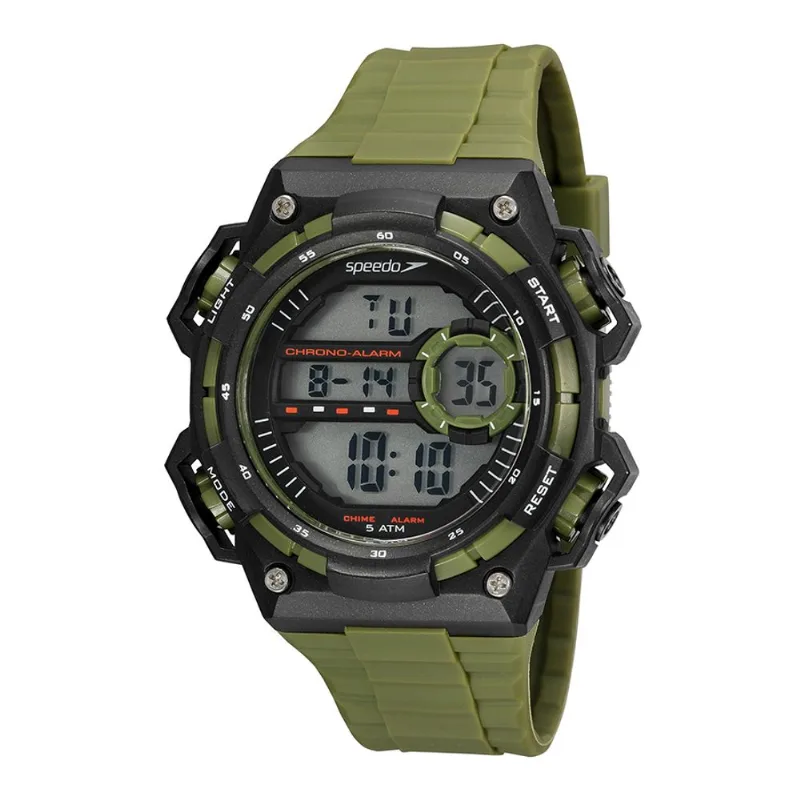 Relógio Speedo Masculino Digital PU Verde