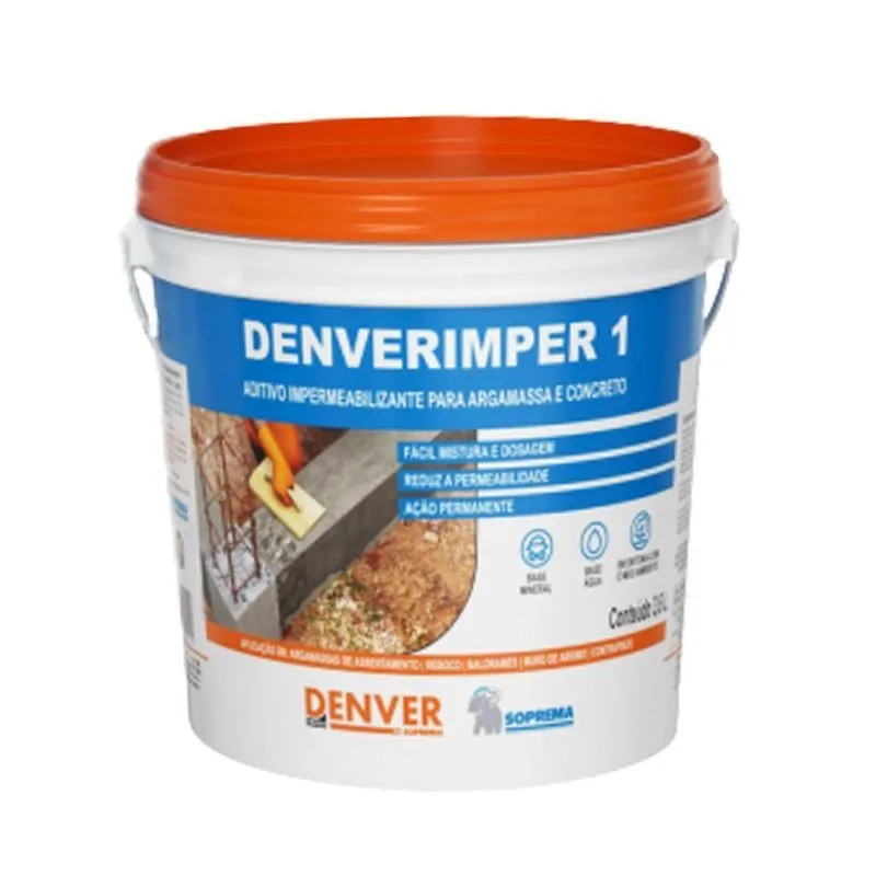 Aditivo Impermeabilizante Denverimper 1 3,6 L Denver Imper Soprema