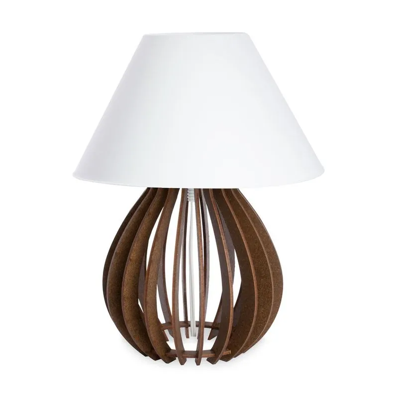 Abajur Bola Mdf Colorido Decoração Quarto Cabeceira Cama