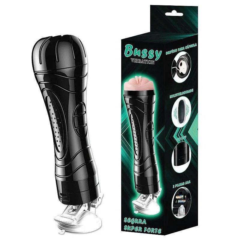 Vagina Masturbadora Lanterna Com Ventosa E Vibrador