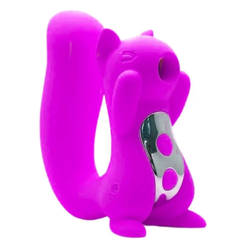Sugador De Clitóris Vibrador Ponto G 10 Velocidades Esquilo