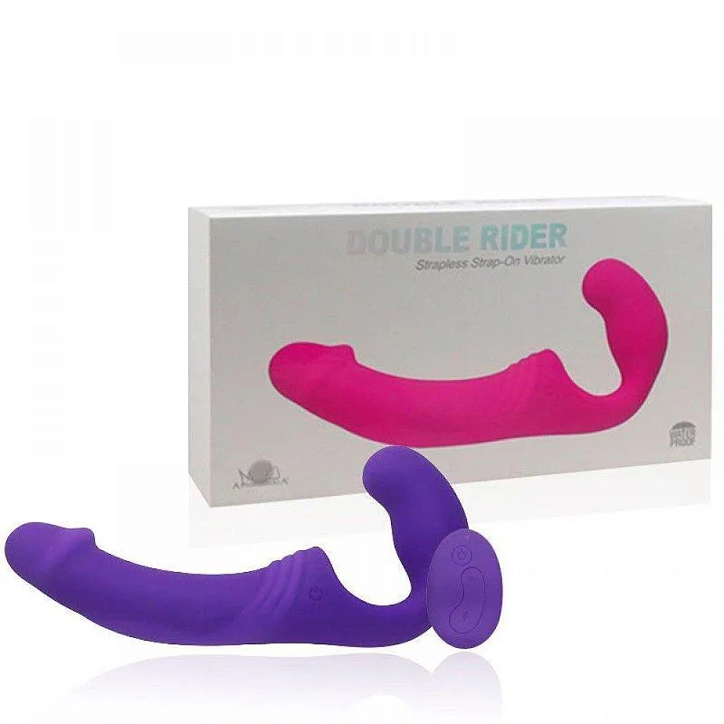 Penetrador Strapless Recarregável Com Plug Vaginal E Controle