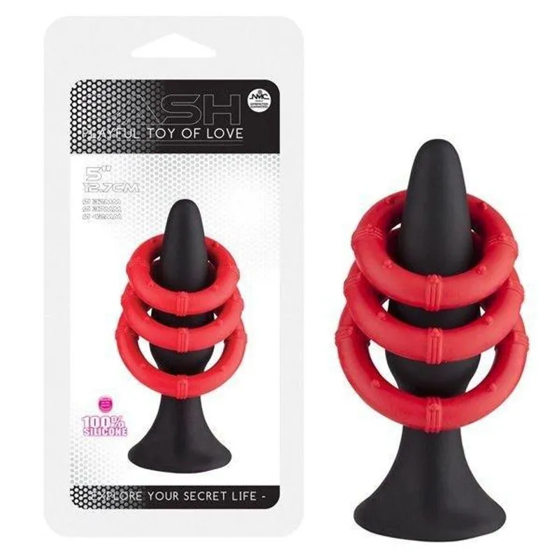 Plug Anal Com 3 Anéis - Pash Playful Toy Of Love - Nanma