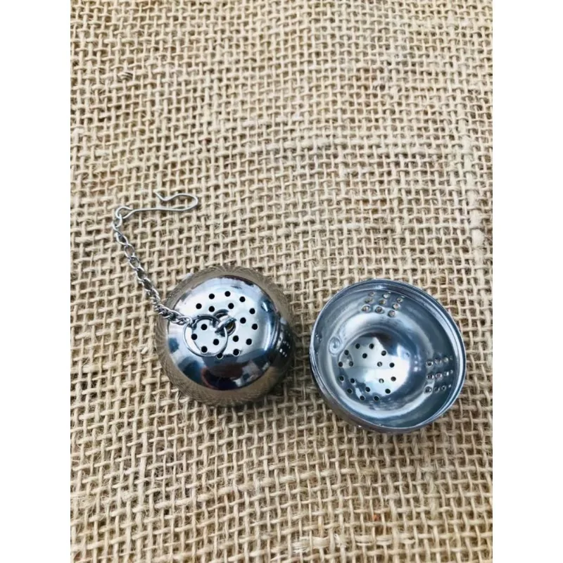 Infusor Coador Para Chá Ervas Peneira Em Aço