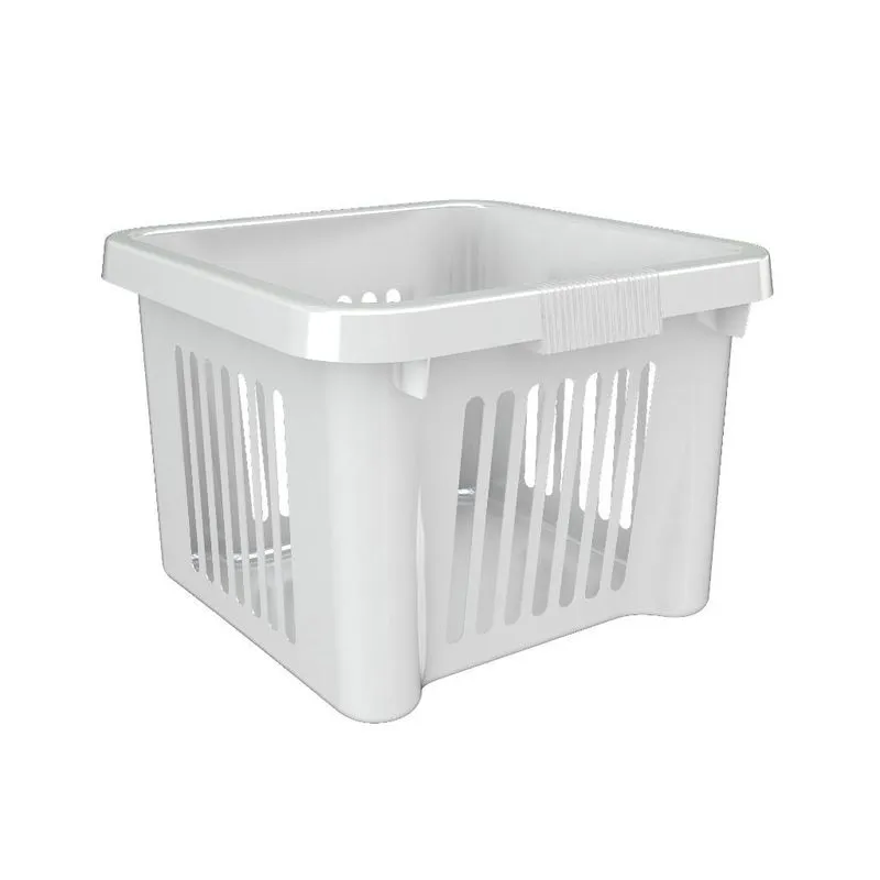 Cesta Gaveta Quadrada Multiuso Branca