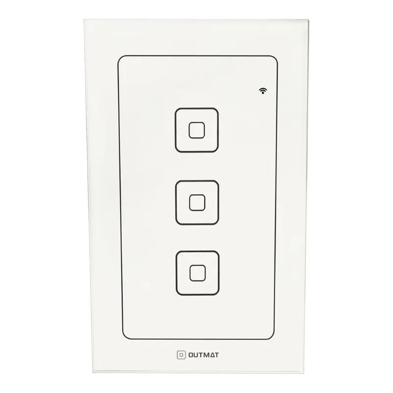 Interruptor Inteligente Touch 3 Teclas Wi-Fi - Alexa