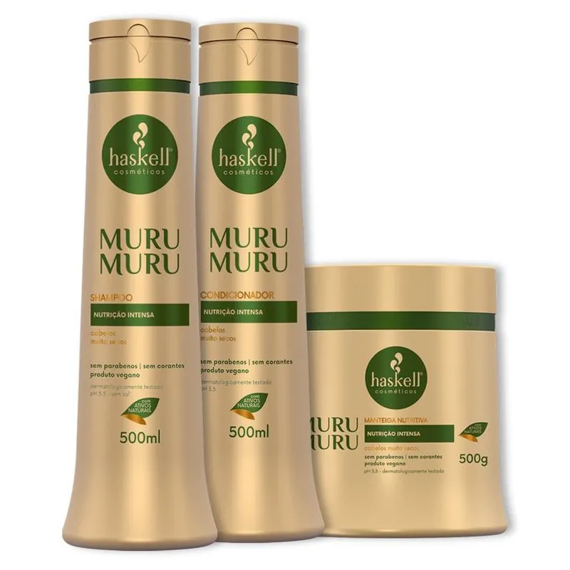 Kit Haskell Murumuru Sh Condicionador E Mascara 500ml