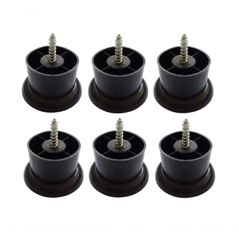 Kit 4 Pés Poltronas Móveis Sofás 4cm Altura Paris Preto