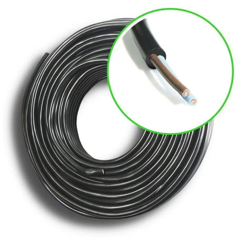 Fio Cabo Pp 2 X 1,5mm 100% Cobre 500v Rolo 50mt P/extensão