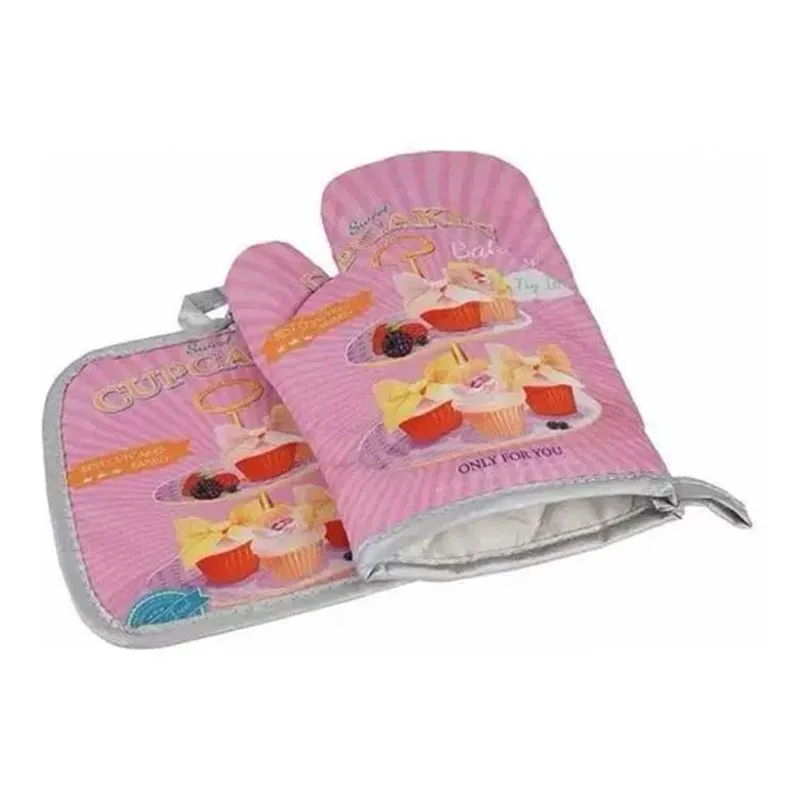 Kit 2 Peças Luva Térmica E Descanso Panela - Cupcakes 2