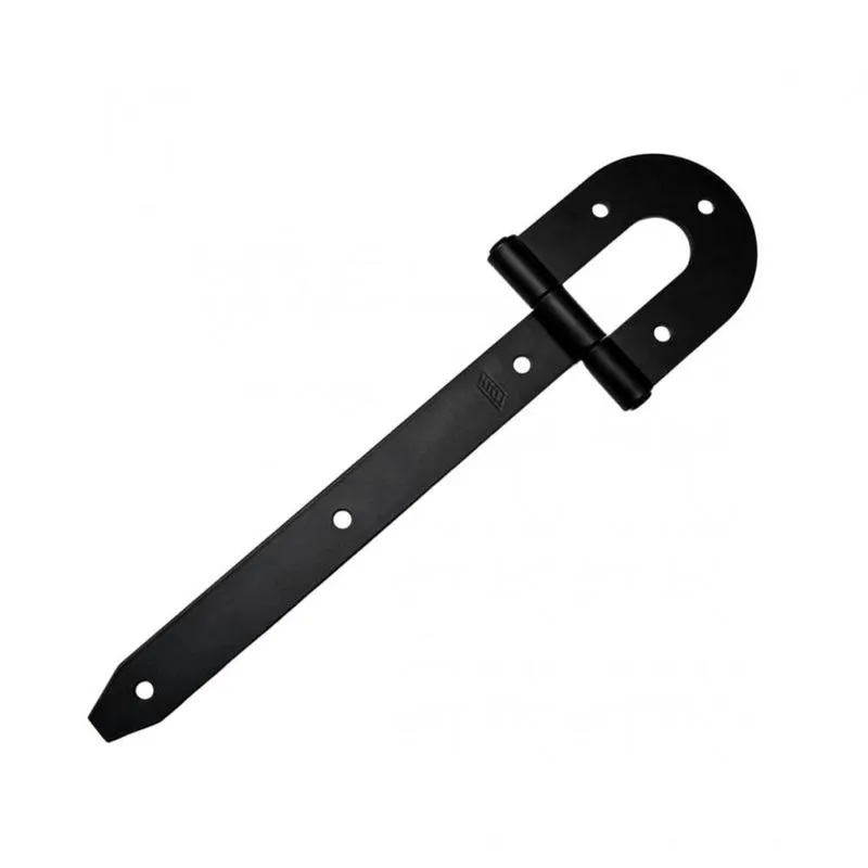 Dobradiça Porteira Ferradura 10" Preta - Loth