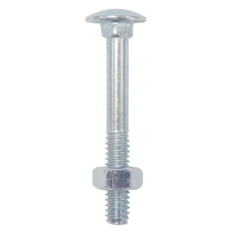 Parafuso francês 3/8 x 6 zincado com porca - 25 Peças