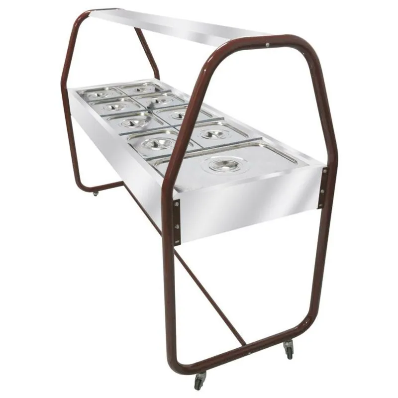 Carro Buffet 10 Cubas Aquecidas Banho Maria Venâncio Ea10t Termo Pintada