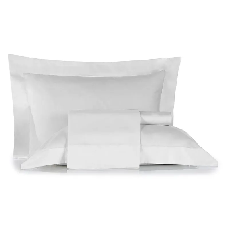 Jogo de Cama Queen Size Liso 300 Fios Nova América Branco - ESTAMPARIA