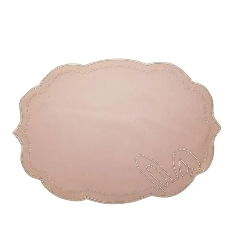 Americano Páscoa Coelho De Tecido 46x38cm Rosa