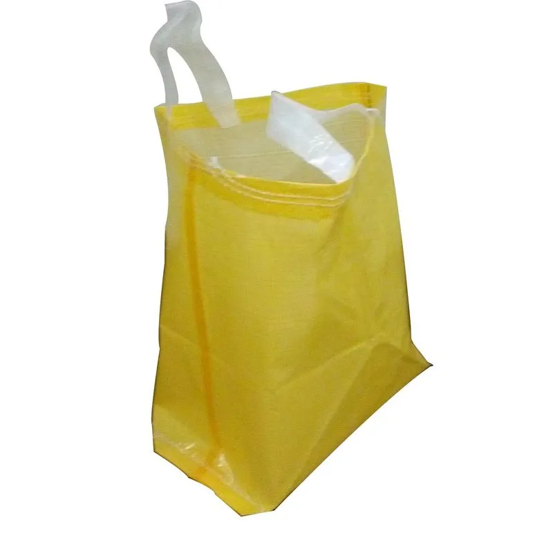 Sacola De Ráfia Laminada Amarela 60x50cm Pacote Com 50 Unid