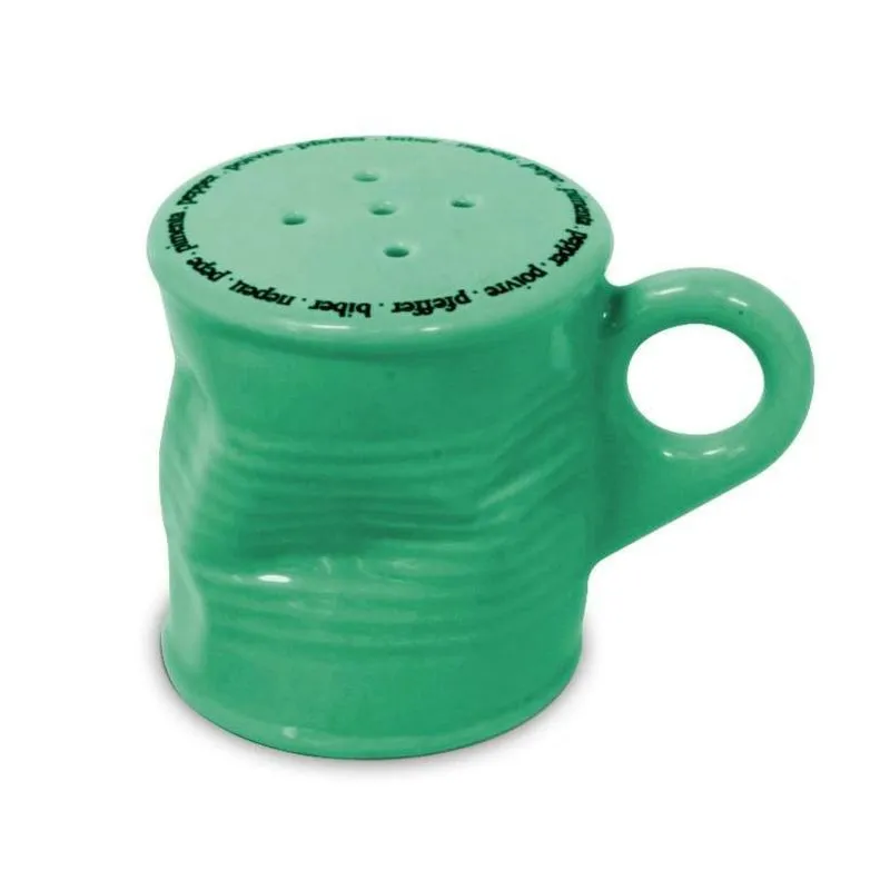 Pimenteiro Lata Amassada 90ml Mondoceram Gourmet 6,5cmx6cmx8,5cm Pistache