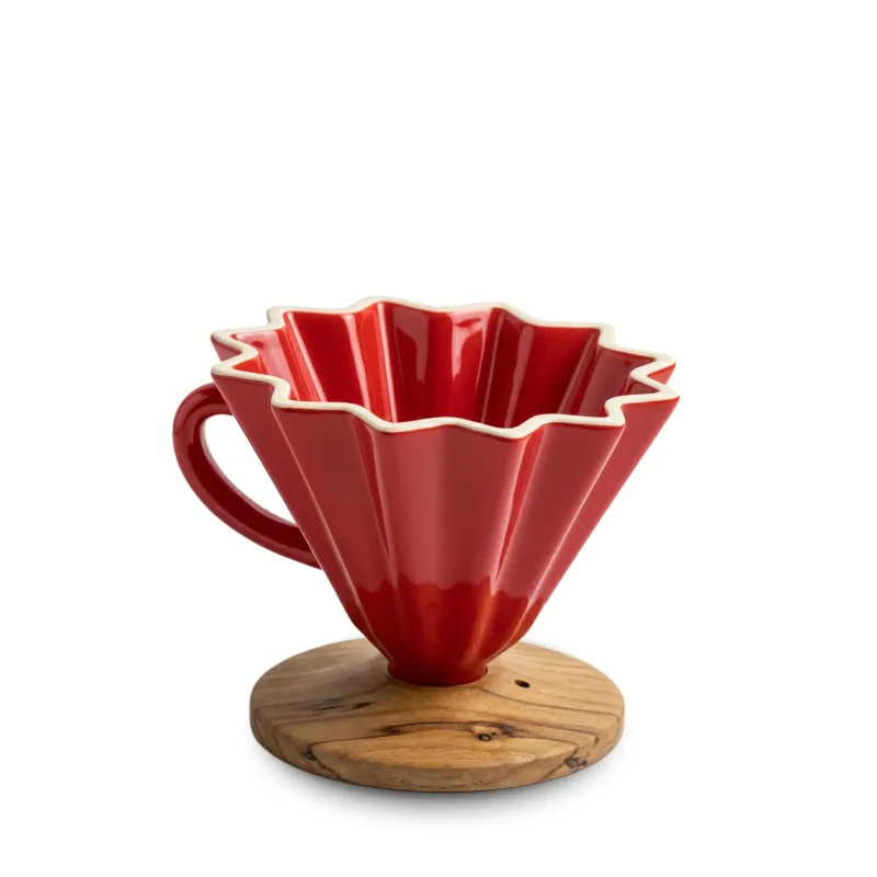 Suporte de Cerâmica para Filtro de Café 100 Vermelho Ceraflame