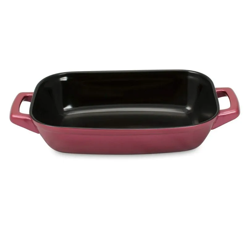 Assadeira Retangular Duo Pequena 2L Ceraflame 7,5cmx20cmx38cm Rosé Gold