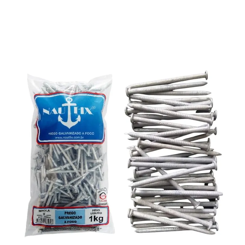 Prego Galvanizado A Fogo Liso Nautfix 18x30