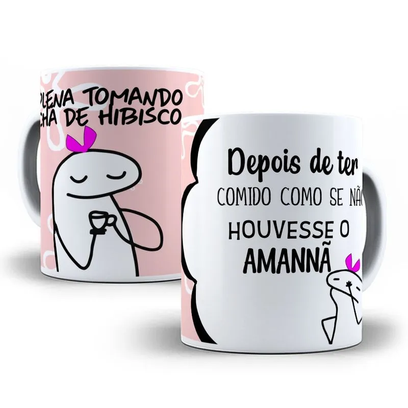 Caneca Meme Flork Feminina Amigas Plena Tomando Chá Café Top Cerâmica Café Xicara Caneco Leite Quente Chá Envio Imediato