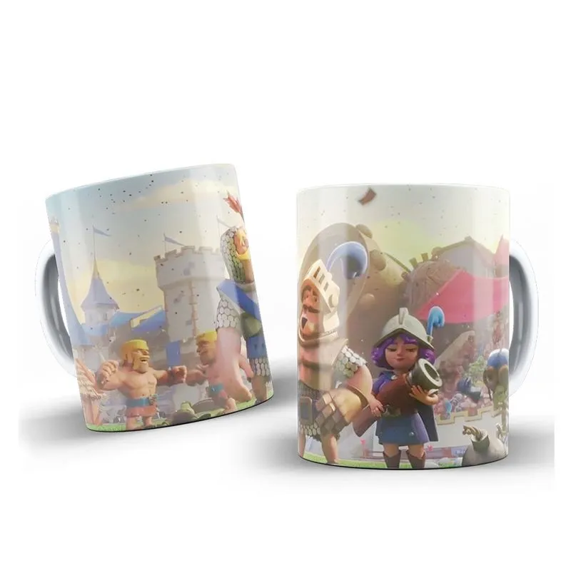 Caneca 325ml Jogo Game Clash Royale Cavaleiro Pronta-Entrega Cerâmica Café Xicara Caneco Leite Quente Chá Envio Imediato