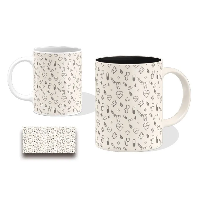 Caneca Dentista Profissão Presente 325ml Branca Porcelana Cerâmica Café Xicara Caneco Leite Quente Chá Envio Imediato