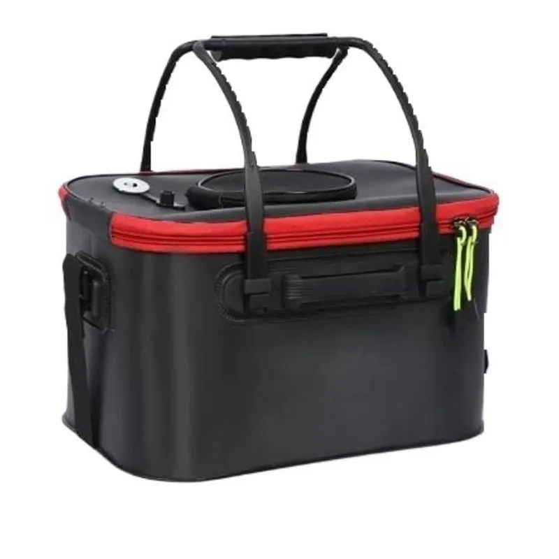 Bolsa De Isca Viveiro 40l Dobrável Portátil Guarda Peixe