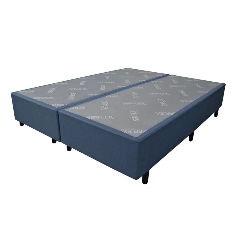 Base para Cama Box Queen 78x198x30cm Serflex Blue Comfort New